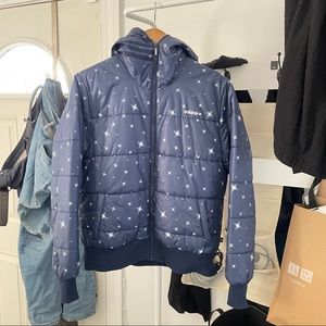 Adidas Neo Navy Jacket Women Large Medium